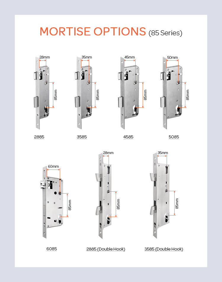 SmartUK A4 Aluminium Sliding Lock